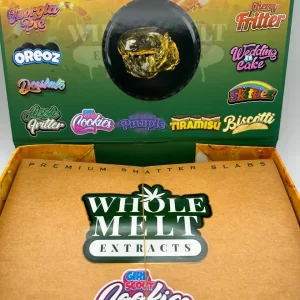 Whole melt exract hash rosin
